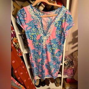 Lilly Pulitzer Brewster dress in Pelican pink